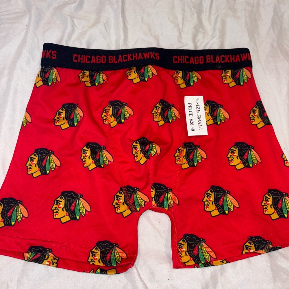 NHL Chicago Blackhawks Red Boxer Briefs